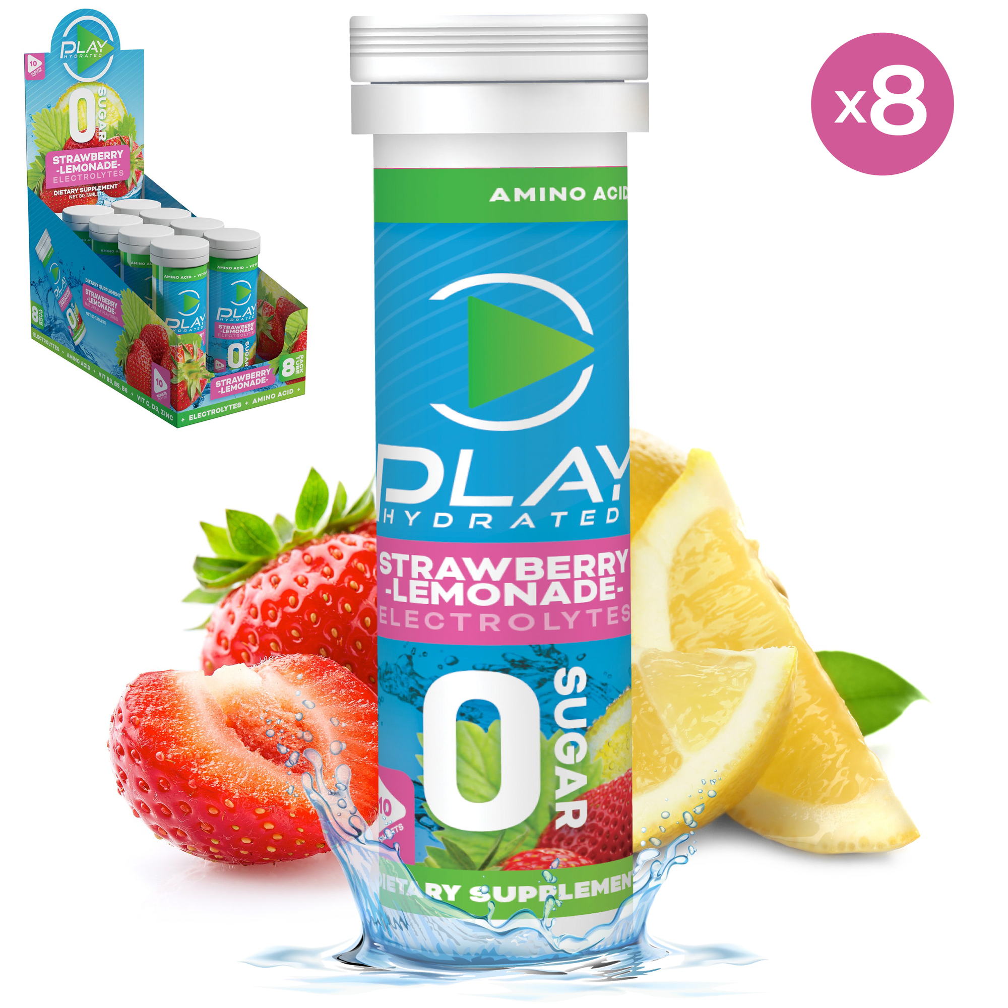 Strawberry Lemonade (80 tablets) - FREE ICESHAKER