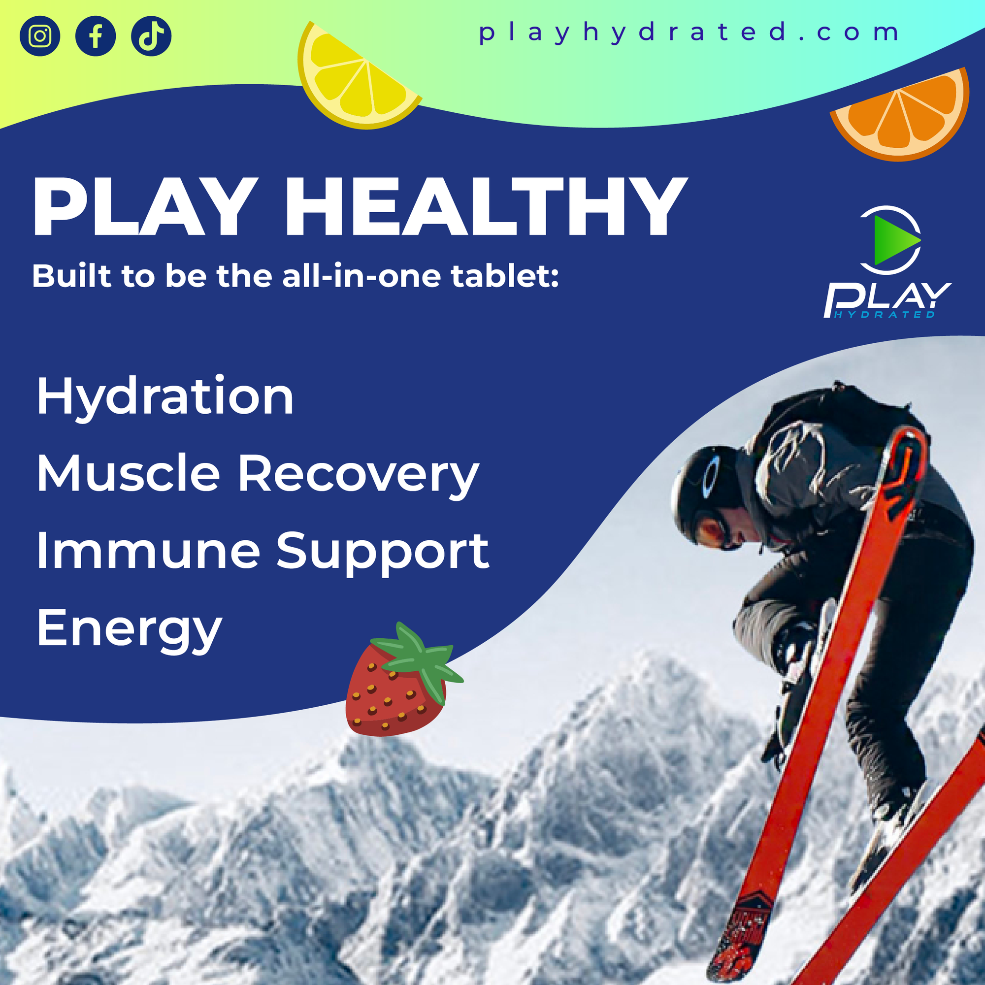 sports drink with vitamins and minerals and sugar-free and no sugar crash and helps with hydration, muscle recovery, immune support, and energy